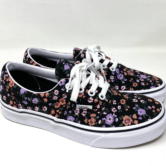 Vans Shoes - VANS Women's Size 6.5  VN0A54F19HS Era Floral Covered Ditsy Black Canvas Sneaker